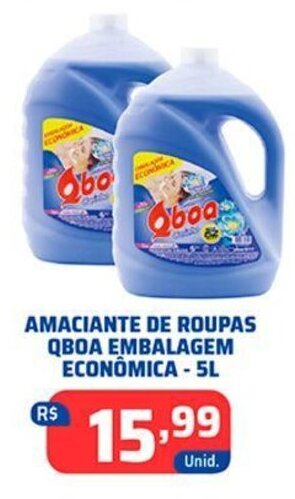 Tatico AMACIANTE DE ROUPAS QBOA EMBALAGEM ECONÔMICA - 5L oferta