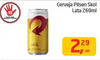 Tenda Atacado Cerveja Pilsen Skol Lata 269ml oferta