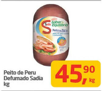 Tenda Atacado Peito de Peru Defumado Sadia kg oferta