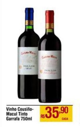 Vinho Cousiño-Macul Tinto Garrafa 750ml