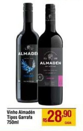 Vinho Almadén Tipos Garrafa 750ml