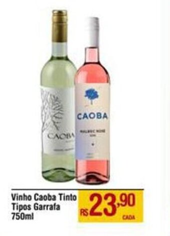 Max Atacadista Vinho Caoba Tinto Tipos Garrafa 750ml oferta