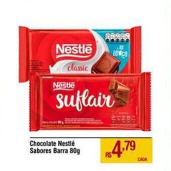 Max Atacadista Chocolate Nestlé Sabores Barra 80g oferta