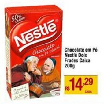 Max Atacadista Chocolate em Pó Nestlé Dois Frades Caixa 200g oferta