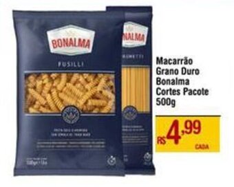 Max Atacadista Macarrão Grano Duro Bonalma Cortes Pacote 500g oferta