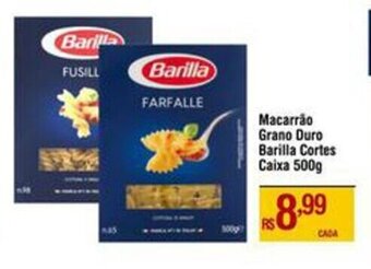 Max Atacadista Macarrão Grano Duro Barilla Cortes Caixa 500g oferta