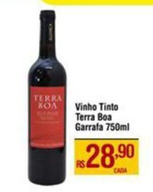 Max Atacadista Vinho Tinto Terra Boa Garrafa 750ml oferta