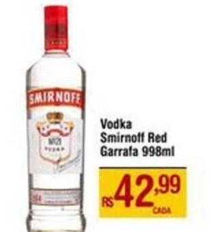 Max Atacadista Vodka Smirnoff Red Garrafa 998ml oferta