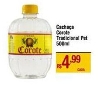 Max Atacadista Cachaça Corote Tradicional Pet 500ml oferta