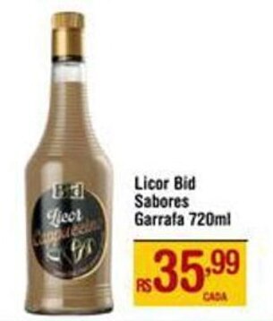 Max Atacadista Licor Bid Sabores Garrafa 720ml oferta