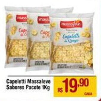 Max Atacadista Capeletti Massaleve Sabores Pacote 1Kg oferta