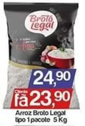 Supermercados Gricki Arroz Broto Legal tipo 1 pacote 5 Kg oferta