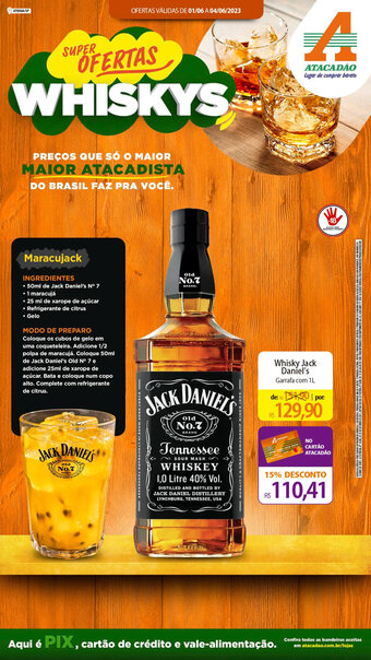 Whisky Jack Daniel's Garrafa com 1L