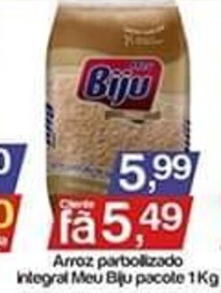 Supermercados Gricki Arroz parbolizado Integral Meu Biju pacote 1Kg oferta