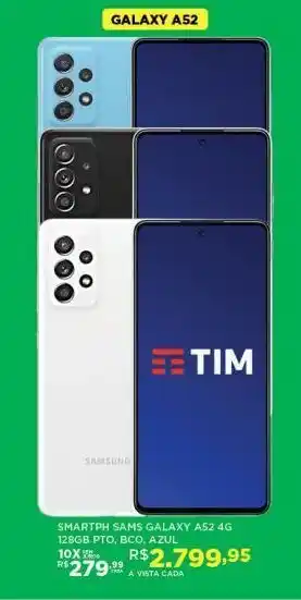 DB Supermercados Smartphone samsung galaxy a52 oferta