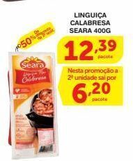 Roldão Linguiça calabresa seara 400g oferta