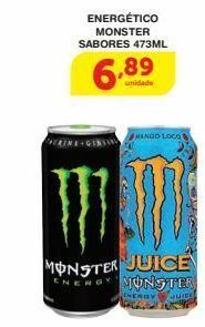 Roldão Bebida energética monster sabores 473ml oferta