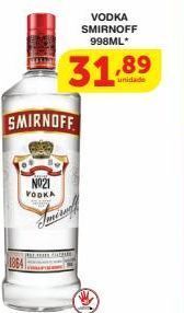 Roldão Vodka smirnoff 998ml oferta