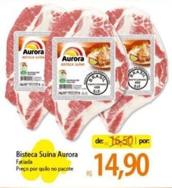 Atacadão Bisteca Suína Aurora Fatiada Preço por quilo no pacote oferta
