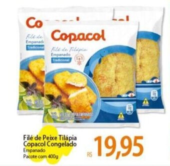 Atacadão Filé de Peixe Tilápia Copacol Congelado Empanado Pacote com 400g oferta