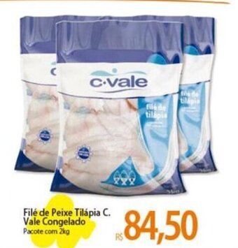 Atacadão Filé de Peixe Tilápia C. Vale Congelado Pacote com 2kg oferta