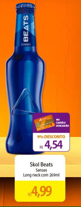 Atacadão Skol Beats Long neck com 269ml oferta