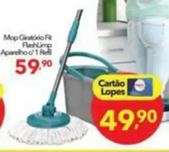 Mop Giratorio Fit FlashLimp Aparelho c/ 1 Rfil