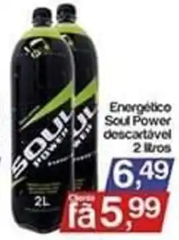 Energético Soul Power descartável 2 litros