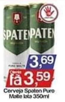 Cerveja Spaten Puro Malte lata 350ml