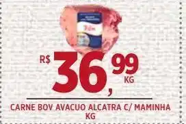 DB Supermercados Carne bov avacuo alcatra c/ maminha kg oferta