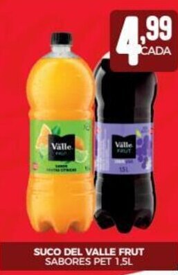 Fort Atacadista SUCO DEL VALLE FRUT SABORES PET 1,5L oferta