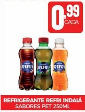REFRIGERANTE REFRI INDAIÁ SABORES PET 250ML