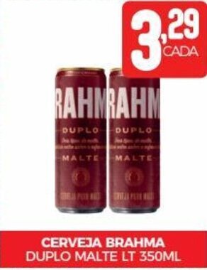 Fort Atacadista CERVEJA BRAHMA DUPLO MALTE LT 350ML oferta