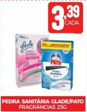 Fort Atacadista PEDRA SANITÁRIA GLADE/PATO FRAGRÂNCIAS 25G oferta