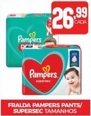Fort Atacadista FRALDA PAMPERS PANTS/ SUPERSEC TAMANHOS oferta
