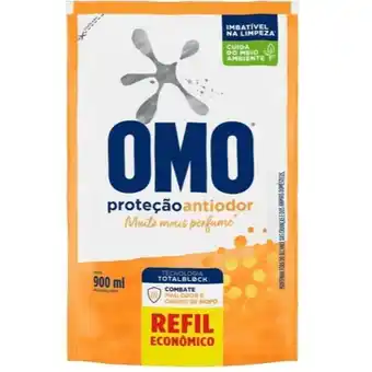 Extrabom Supermercados Lava roupas líquido omo sachê 900ml sports oferta