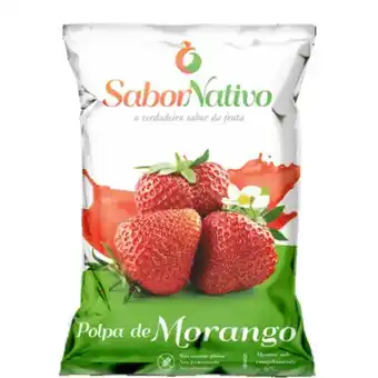 Super Lagoa Polpa de fruta sabor nativo morango 400g oferta