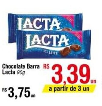 Fort Atacadista Chocolate Barra Lacta 90g oferta