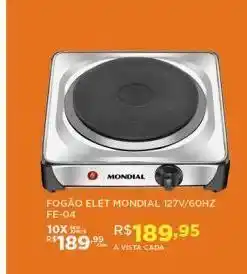 DB Supermercados Fogão elet mondial 127v/60hz oferta