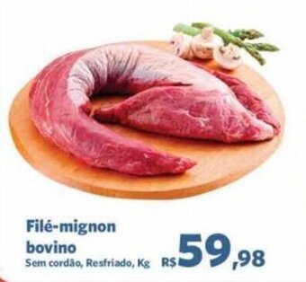Sam's Club Filé-mignon bovino Sem cordão, Resfriado, Kg oferta