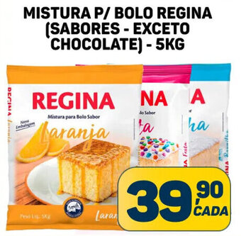MISTURA P/ BOLO REGINA (SABORES - EXCETO CHOCOLATE)-5KG