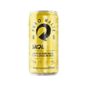 Nordestão Cerveja skol puro malte 269 ml lata oferta