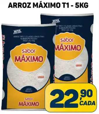 Dom Atacadista ARROZ MÁXIMO T1 - 5KG oferta