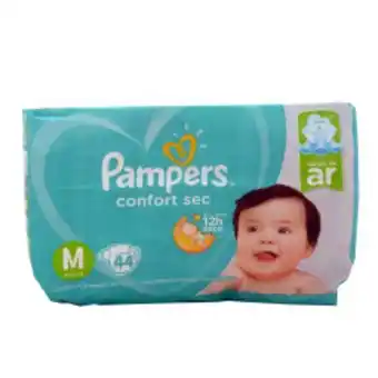 Fralda descartável confort sec mega pampers .