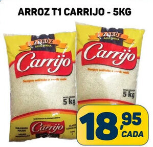 Dom Atacadista ARROZ T1 CARRIJO - 5KG oferta