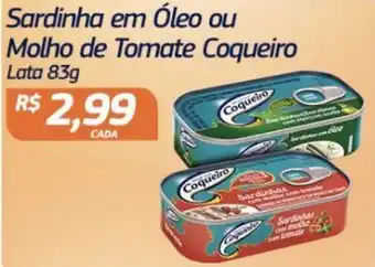 Sardinha em Oleo ou Molho de Tomate Coqueiro 83g