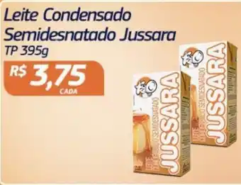 Assaí Atacadista Leite Cindensado Semidesnatado Jussara 395g oferta