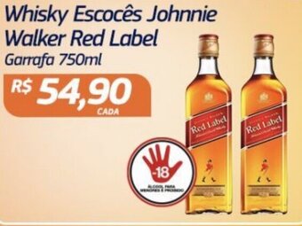 Assaí Atacadista Whisky Escoces Johnnie Walker Red Label 750ml oferta