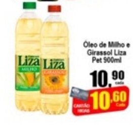 Higa's Supermercado Oleo de Milho e Girassol Liza Pet 900ml oferta