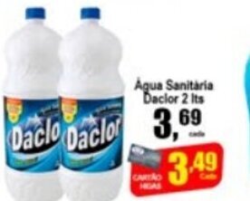 Higa's Supermercado Agua sanitaria Daclor 2L oferta